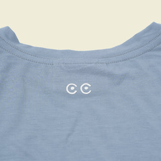 Back neck white logo eyes lightweight heat transferred and clean